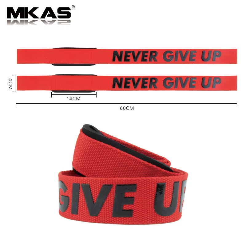 2Pcs Gym Lifting Straps Fitness Gloves Anti-Slip Hand Wraps Wrist Straps Support for Weight Lifting Powerlifting Training