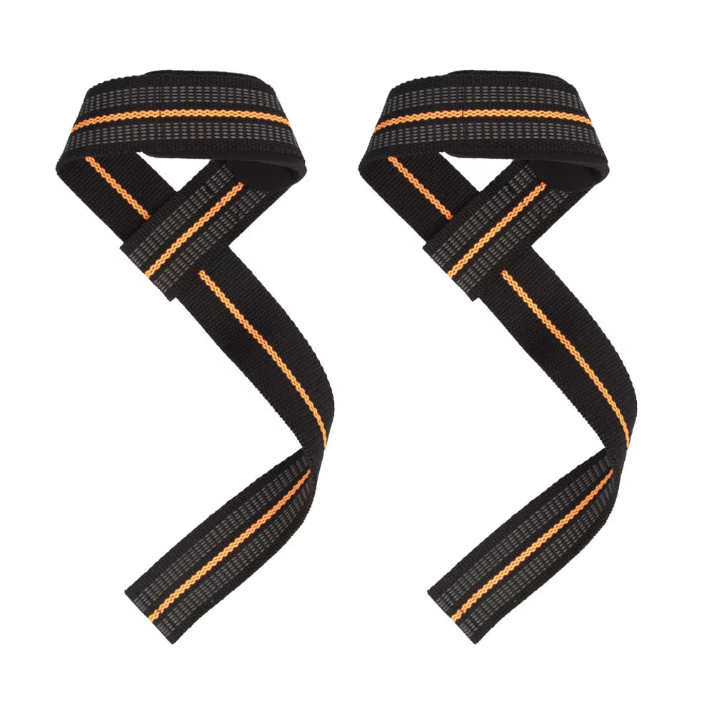 2Pcs Gym Lifting Straps Fitness Gloves Anti-Slip Hand Wraps Wrist Straps Support for Weight Lifting Powerlifting Training