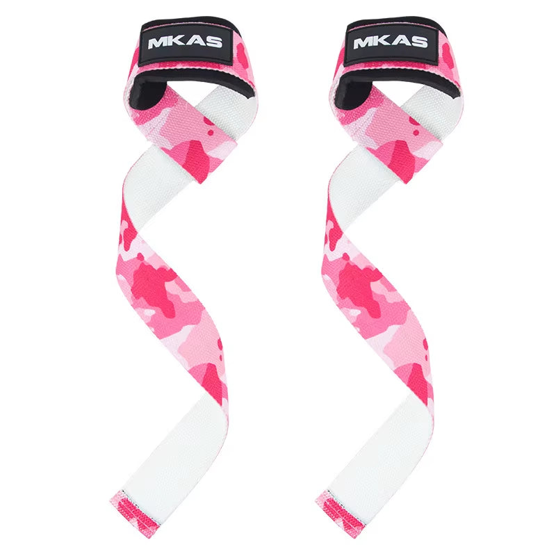 2Pcs Gym Lifting Straps Fitness Gloves Anti-Slip Hand Wraps Wrist Straps Support for Weight Lifting Powerlifting Training