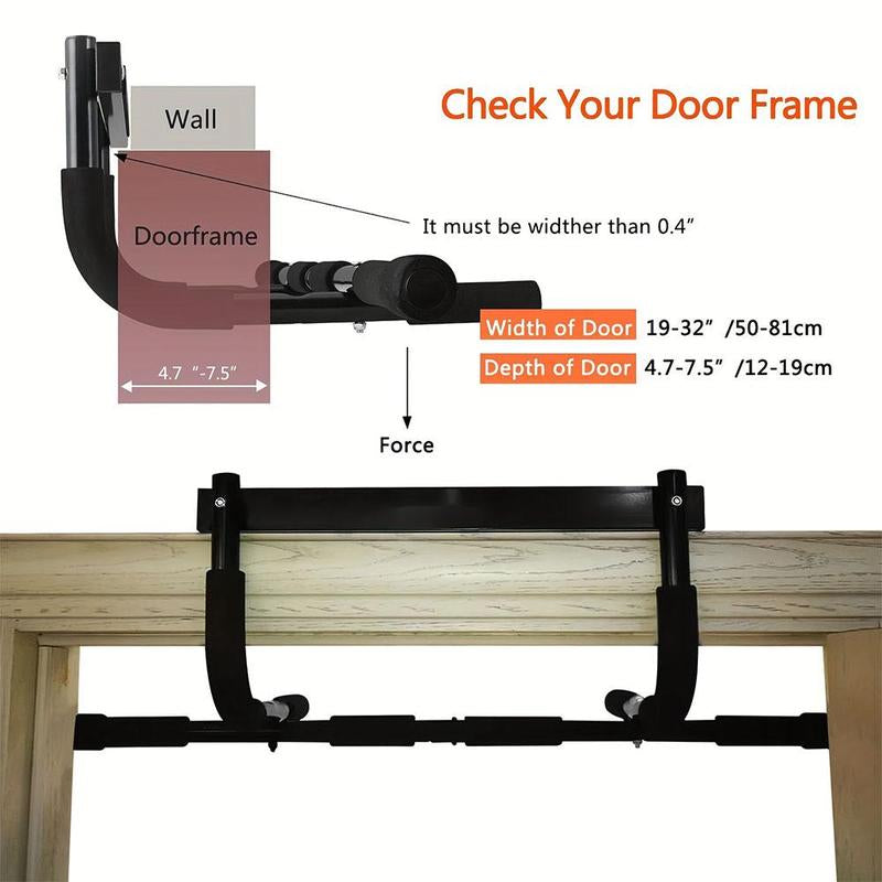 Door Hanging Pull up Bar, Multifunctional Muscle Training Bar, Home Gym Pull up Bar for Men & Women, Home Workout Equipment, Indoor Fitness Equipment, Calisthenics Equipment